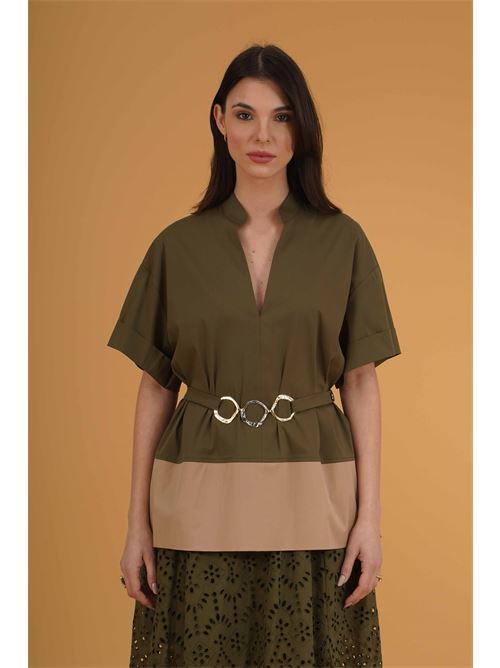Casacca in cotone Clips | G302C535VERDE MILITARE